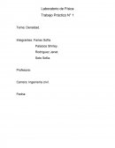 Laboratorio de Física - Densidad.