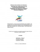 LA EDUCACION INTEGRACION SOBRE LOS DESECHOS SOLIDOS DOMESTICOS