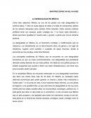 LA DESIGUALDAD EN MÉXICO.