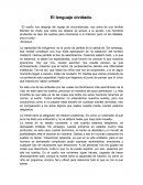 El lenguaje olvidado.