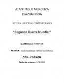 HISTORIA UNIVERSAL CONTEMPORANEA Segunda Guerra Mundial.