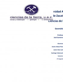 Informe Geomatica con estacion total. Página 1