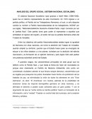 ANÁLISIS DEL GRUPO SOCIAL: SISTEMA NACIONAL SOCIALISMO.