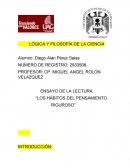 Ensayo libro los habitos del pensamiento.