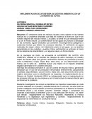 Implentación de un sistema de gestión ambiental en un lavadero de autos