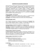 Contrato de locaciòn de servicio.