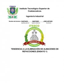 ELIMINACION DE ALMACENES DE REFACCIONES.. Página 1