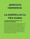 LA GENÉTICA EN LA VIDA DIARIA.