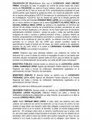 Audiencia de control de legalidad de la detención