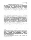 COMENTARIO - HIPIAS MAYOR O DE LO BELLO.