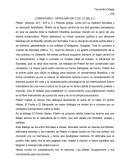COMENTARIO - HIPIAS MAYOR O DE LO BELLO.