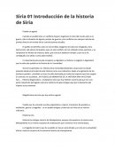Introducción de la historia de Siria