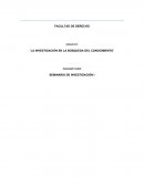 LA INVESTIGACIÓN EN LA BÚSQUEDA DEL CONOCIMIENTO.