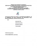 ANALIZAR FACTORES QUE CAUSAN LA CONTAMINACIÓN AMBIENTAL EN LA QUEBRADA, DE CALLE AYACUCHO, DE CANCHUNCHÚ VIEJO. MUNICIPIO BERMÚDEZ CARÚPANO-ESTADO-SUCRE..