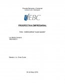 ANALISIS PELICULA LA GRAN APUESTA.