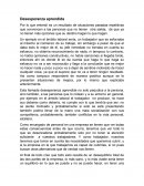 Desesperanza aprendida.