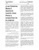 ¿Las palabras matan?