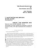 EJEMPLO DE DEMANDA MERCANTIL