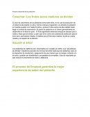 El proceso de limpieza garantiza la mejor experiencia de sabor del pistache
