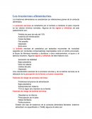 Los trastornos alimentarios..