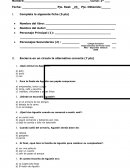 Prueba de Lectura Complementaria “El festín de Agustín”