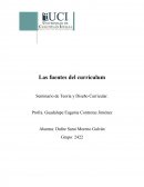 Las fuentes del currículum.