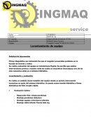 Levantamiento de equipo Solicitud de Intervención