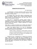 LA ADMINISTRACIÓN EDUCATIVA.