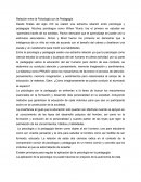 Relacion entre psicologia y la pedagogia