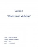 Objetivos del Marketing.