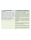 DEFINICION INVESTIGADA. INTERPRETACION DE LA INVESTIGACION