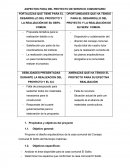 ASPECTOS FODA DEL PROYECTO DE SERVICIO COMUNITARIO