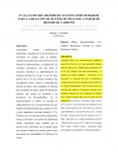 EVALUACION DEL DIOXIDO DE TITANIO COMO MEDIADOR PARA LA REACCION DE SINTESIS DE METANOL A PARTIR DE DIOXIDO DE CARBONO