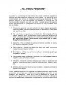 ¿Yo, animal pensante?