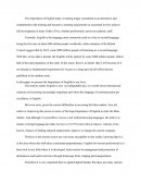 Importance of Ebglish.