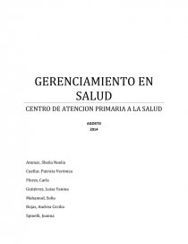GERENCIAMIENTO EN SALUD.. Página 1