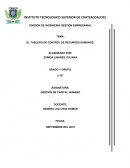 EL TABLERO DE CONTROL DE RECURSOS HUMANOS.