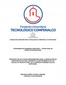 PROGRAMAS DE INGENIERIA INDUSTRIAL – TECNOLOGIA DE PRODUCCION INDUSTRIAL