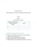 Elaboración de un cartel sobre la importancia del trabajo en equipo