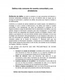 Delitos más comunes de nuestra comunidad y sus alrededores