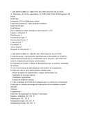 DECISIÓN SOBRE EL OBJETIVO DEL PROCESO DE SELECCIÓN