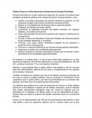 Política Fiscal en el Plan Nacional de Desarrollo de Enrique Peña Nieto