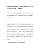 ¿Cómo están los resultados de las metas planteadas en el Plan Nacional de Desarrollo 2013-2018?