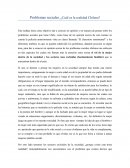 Problemas sociales, ¿Cuál es la realidad Chilena?.