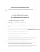 Prueba final curso de Manipulación de alimentos