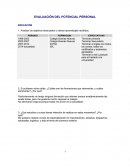 Evaluacion del Potencial Personal.