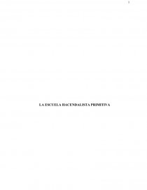 LA ESCUELA HACENDALISTA PRIMITIVA. Página 1