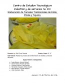 Elaboración de Tamales Tradicionales de Elote, Pinole y Tejuino.