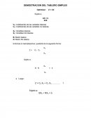 DEMOSTRACION DEL TABLERO SIMPLEX