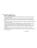 How is making a kite.